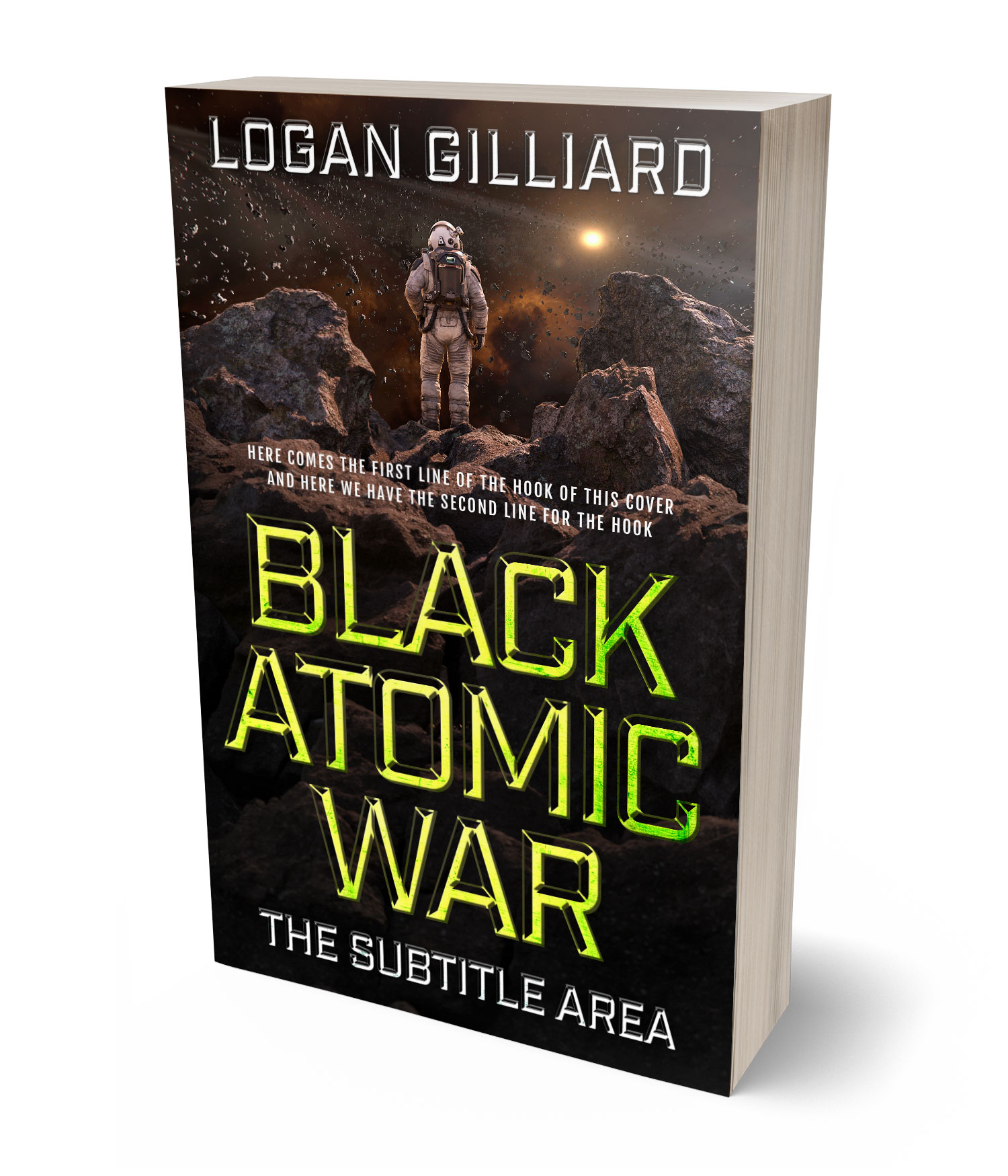 3D view of Premade Science Fiction Book Cover - Zeus