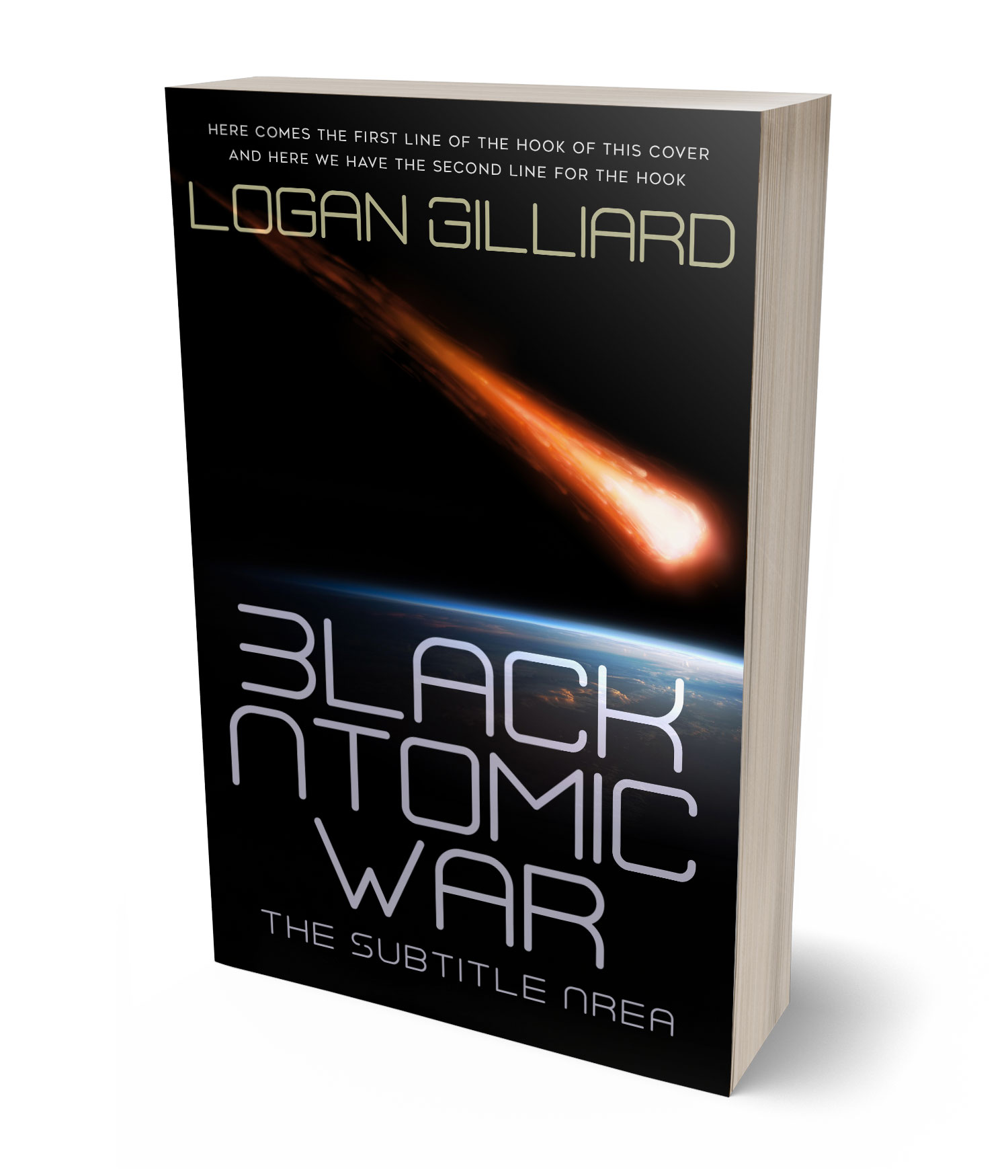 3D view of Premade Science Fiction Book Cover - Thatch #18004 | BookCoverZone*