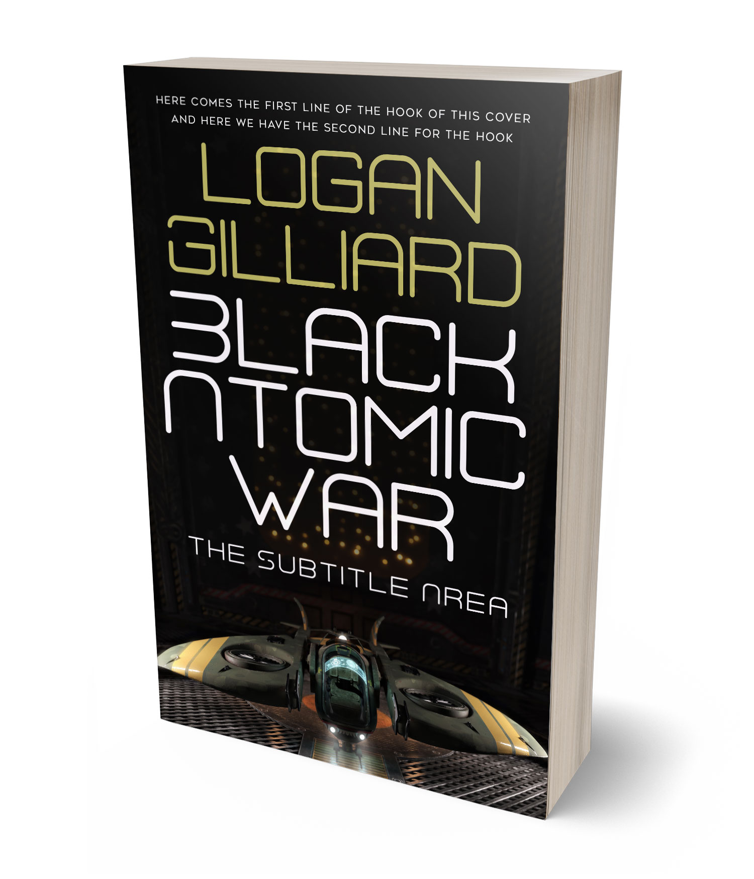 3D view of Premade Science Fiction Book Cover - Cod Gray #18013 | BookCoverZone*