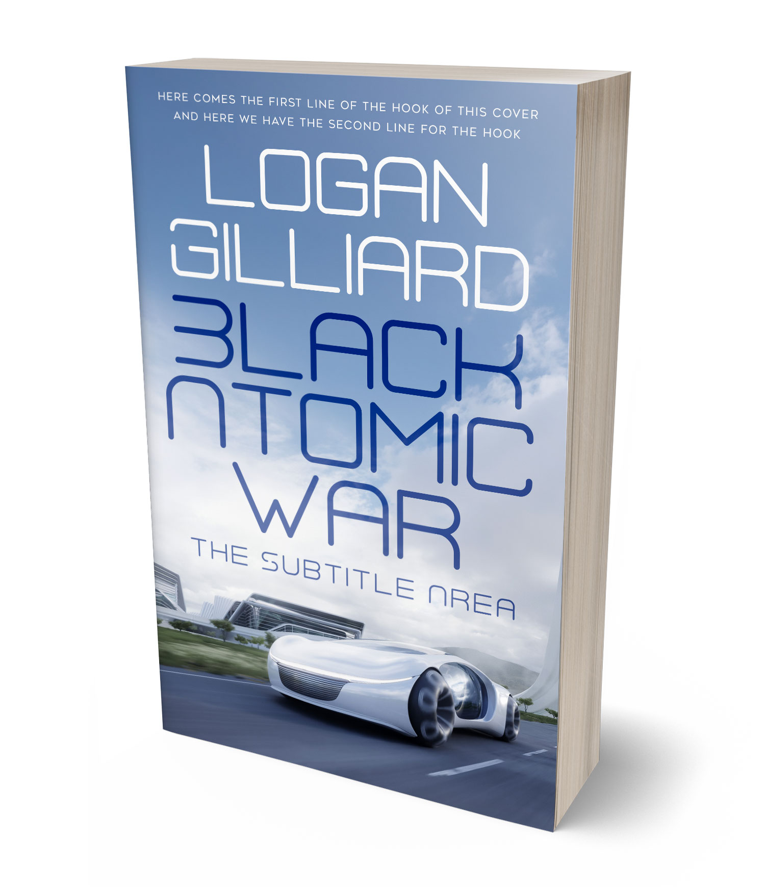 3D view of Premade Science Fiction Book Cover - Wild Blue Yonder #18015 | BookCoverZone*
