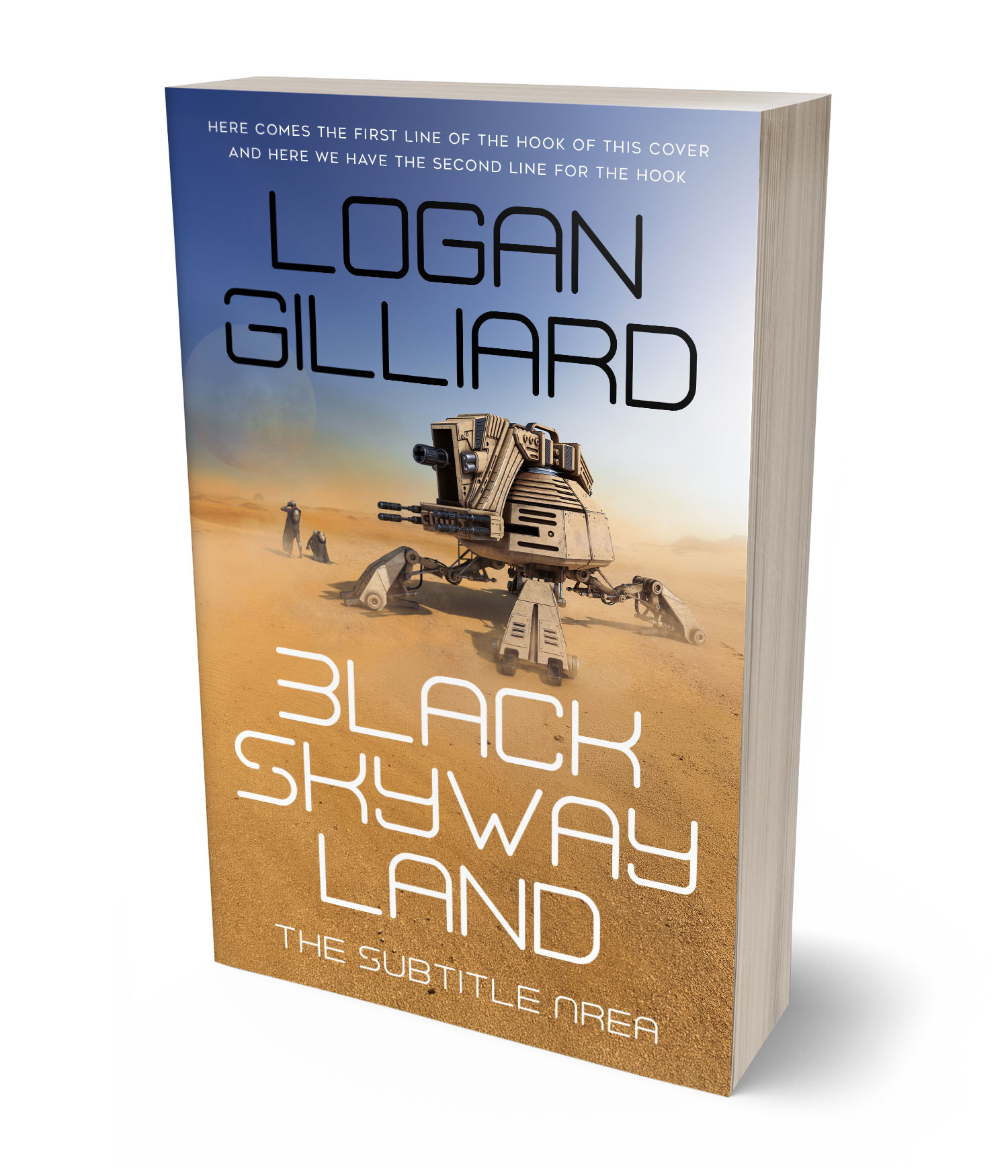 3D view of Premade Science Fiction Book Cover - Muddy Waters #18019 | BookCoverZone*