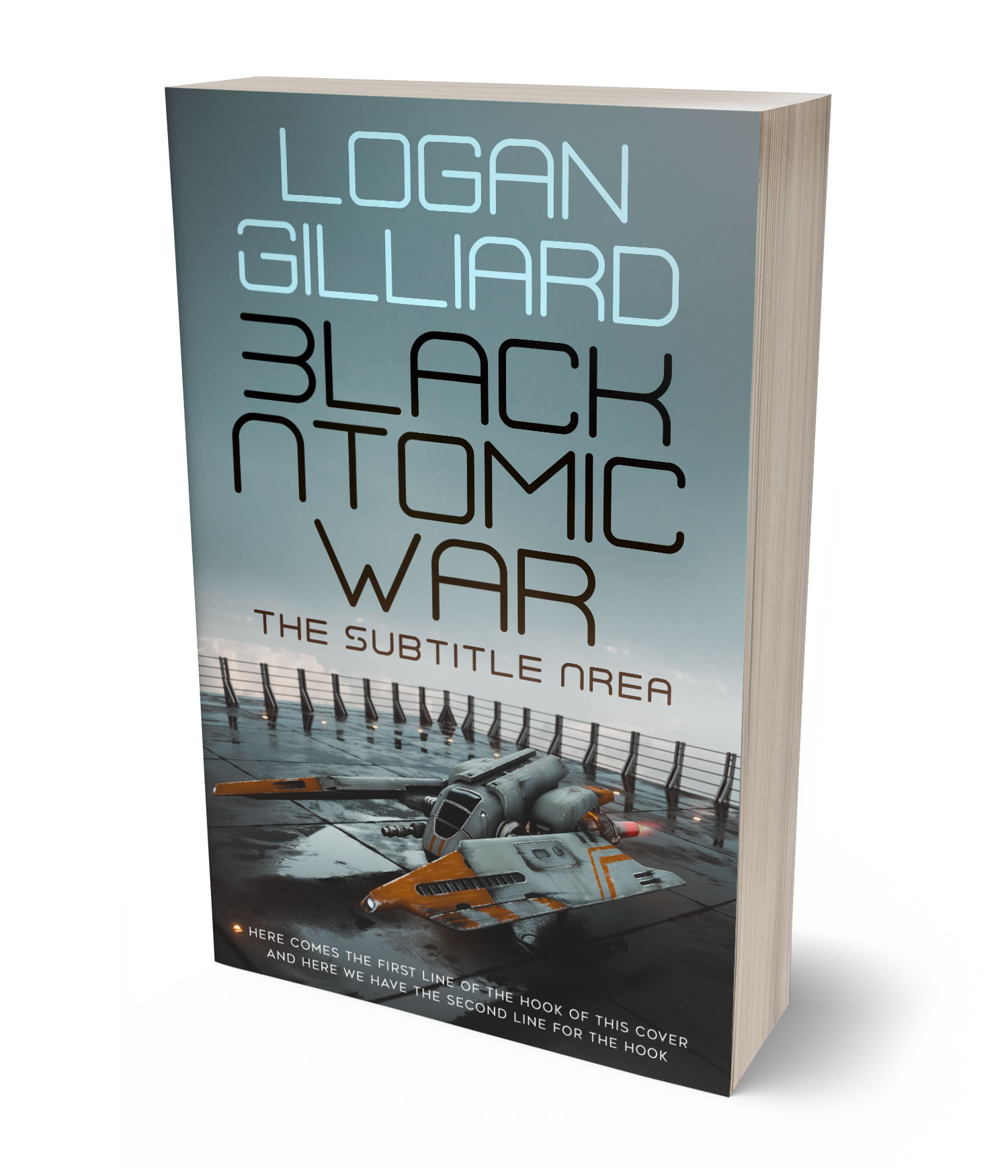 3D view of Premade Science Fiction Book Cover - Sirocco #18026 | BookCoverZone*