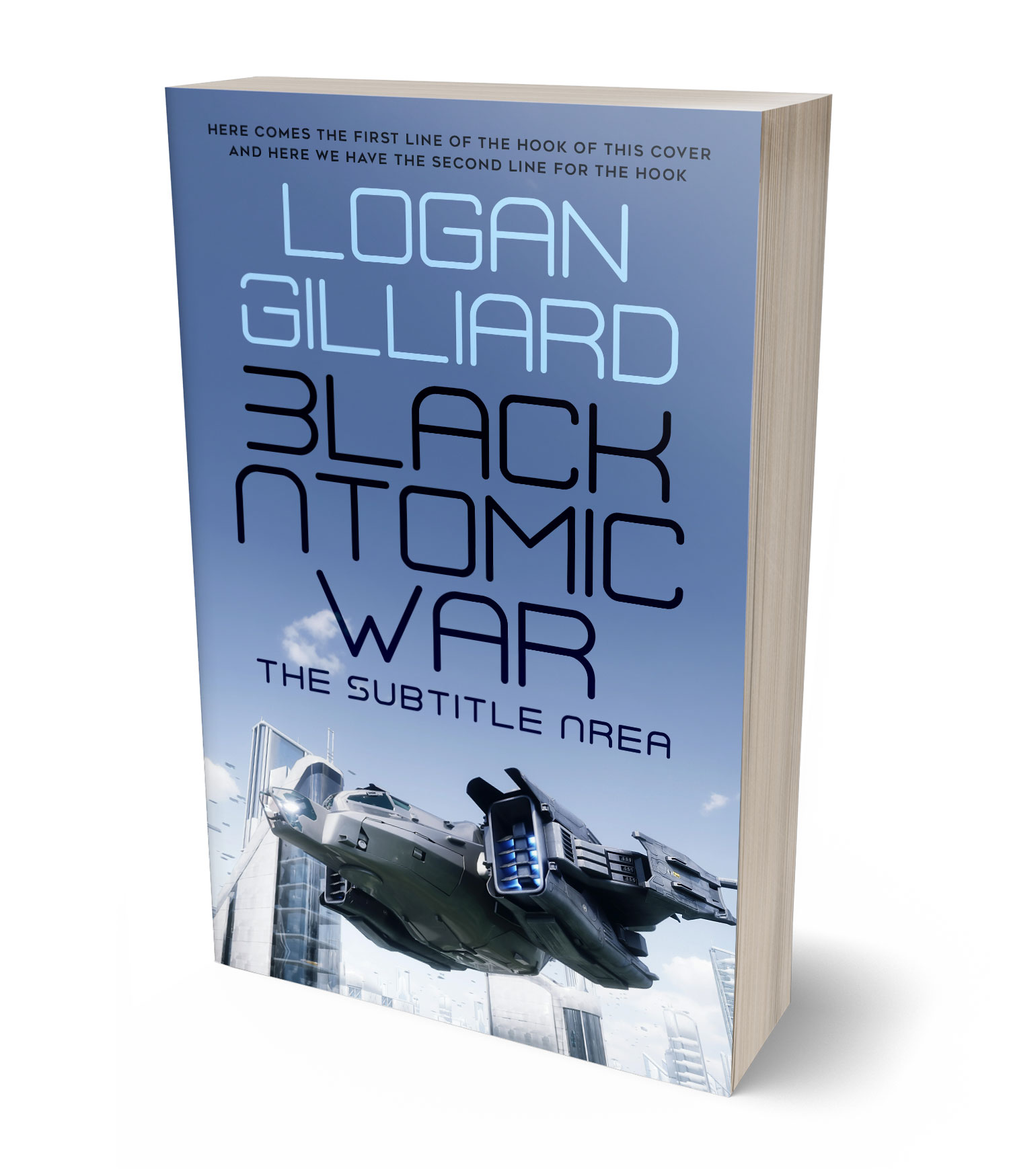 3D view of Premade Science Fiction Book Cover - Hoki #18031 | BookCoverZone*
