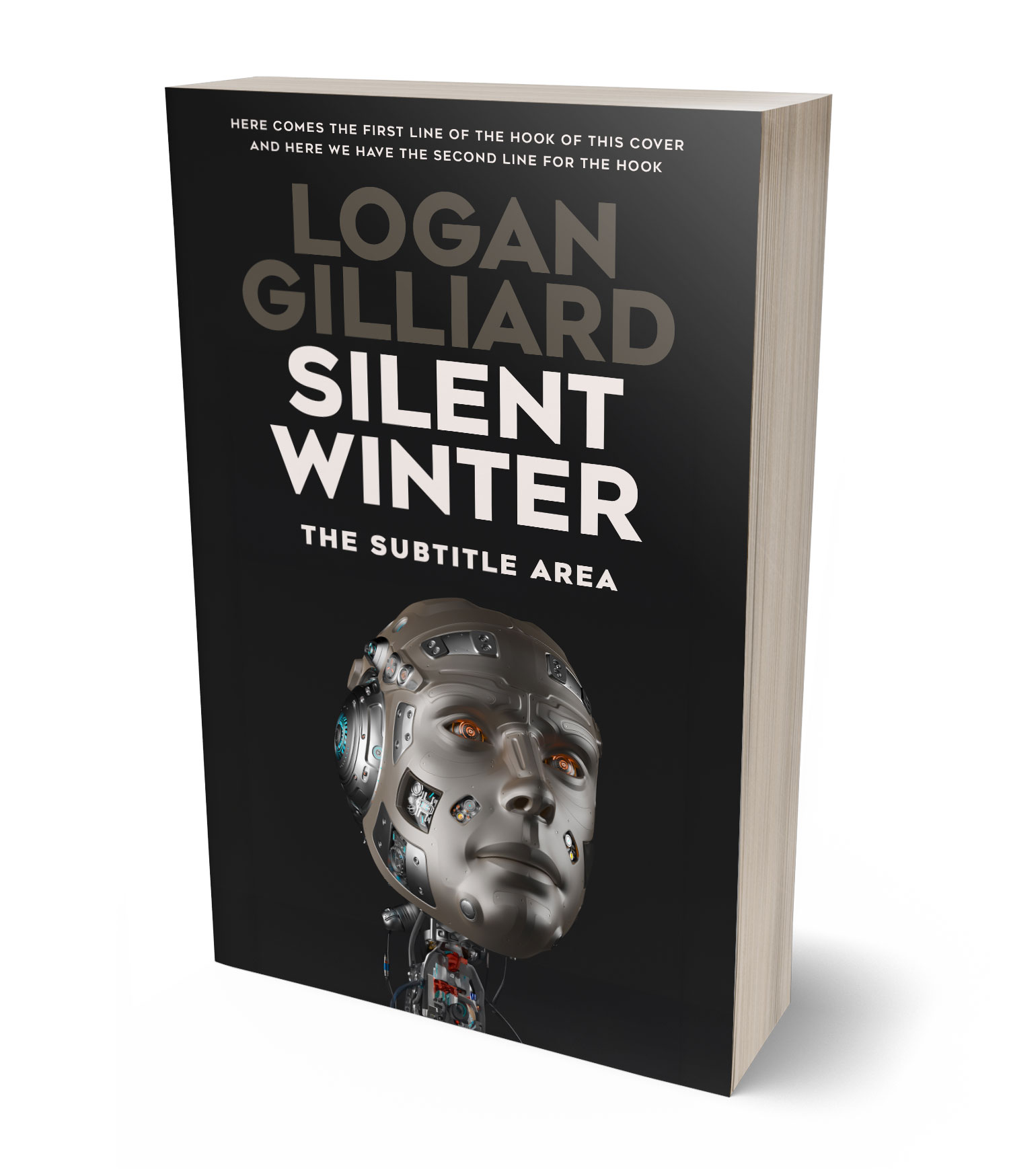 3D view of Premade Science Fiction Book Cover - Cod Gray #18042 | BookCoverZone*