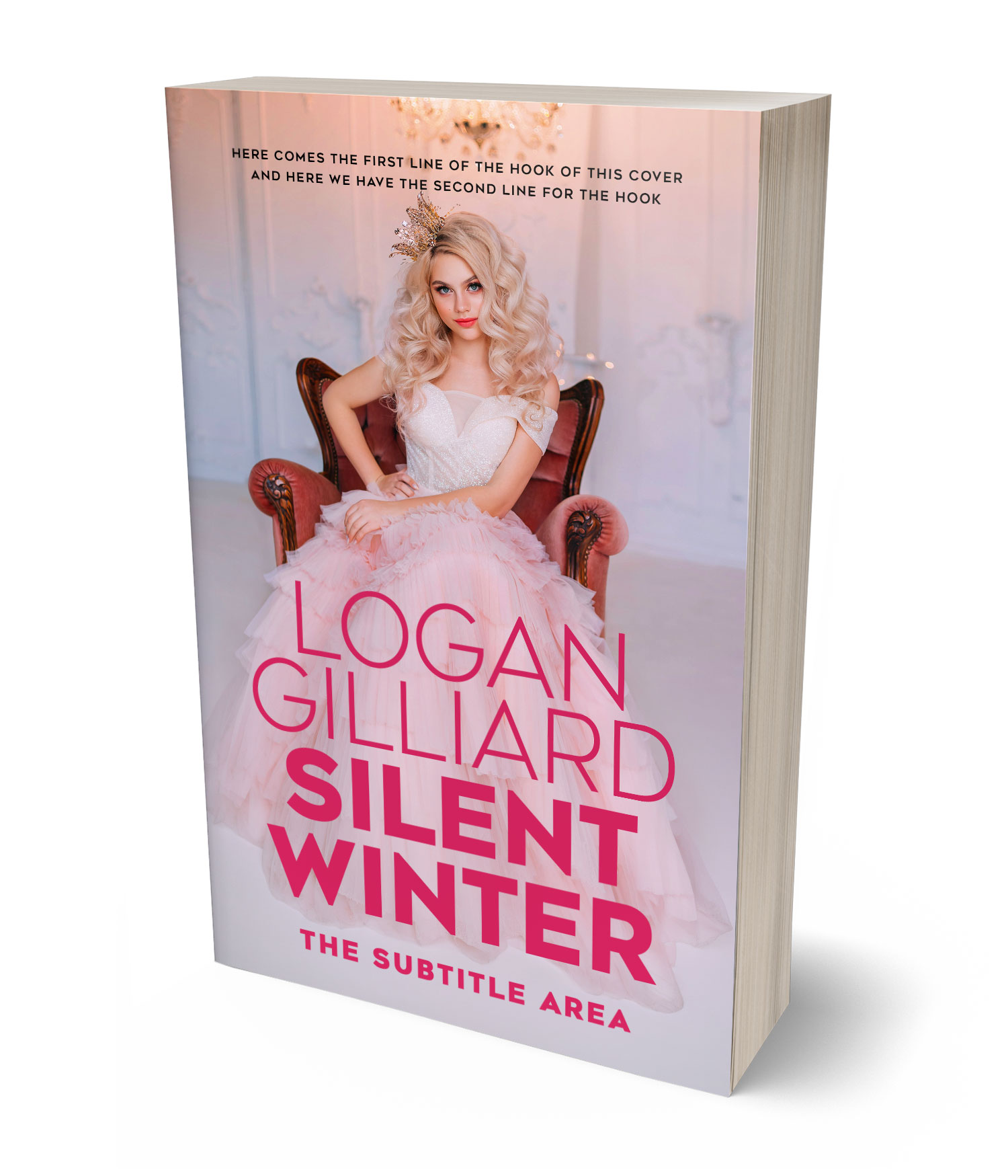 3D view of Premade Royal Romance Book Cover - Cold Turkey #18044 | BookCoverZone*