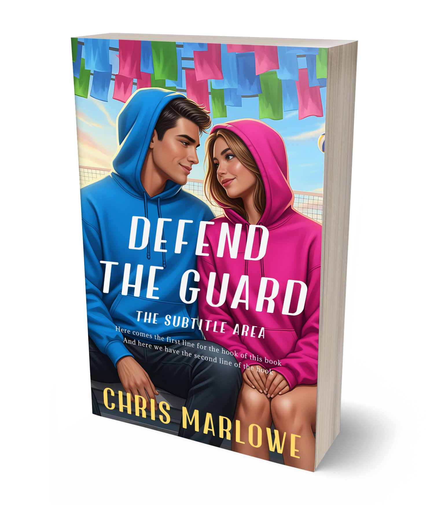 3D view of Premade Teen & Young Adult Book Cover - Charm #18054 | BookCoverZone