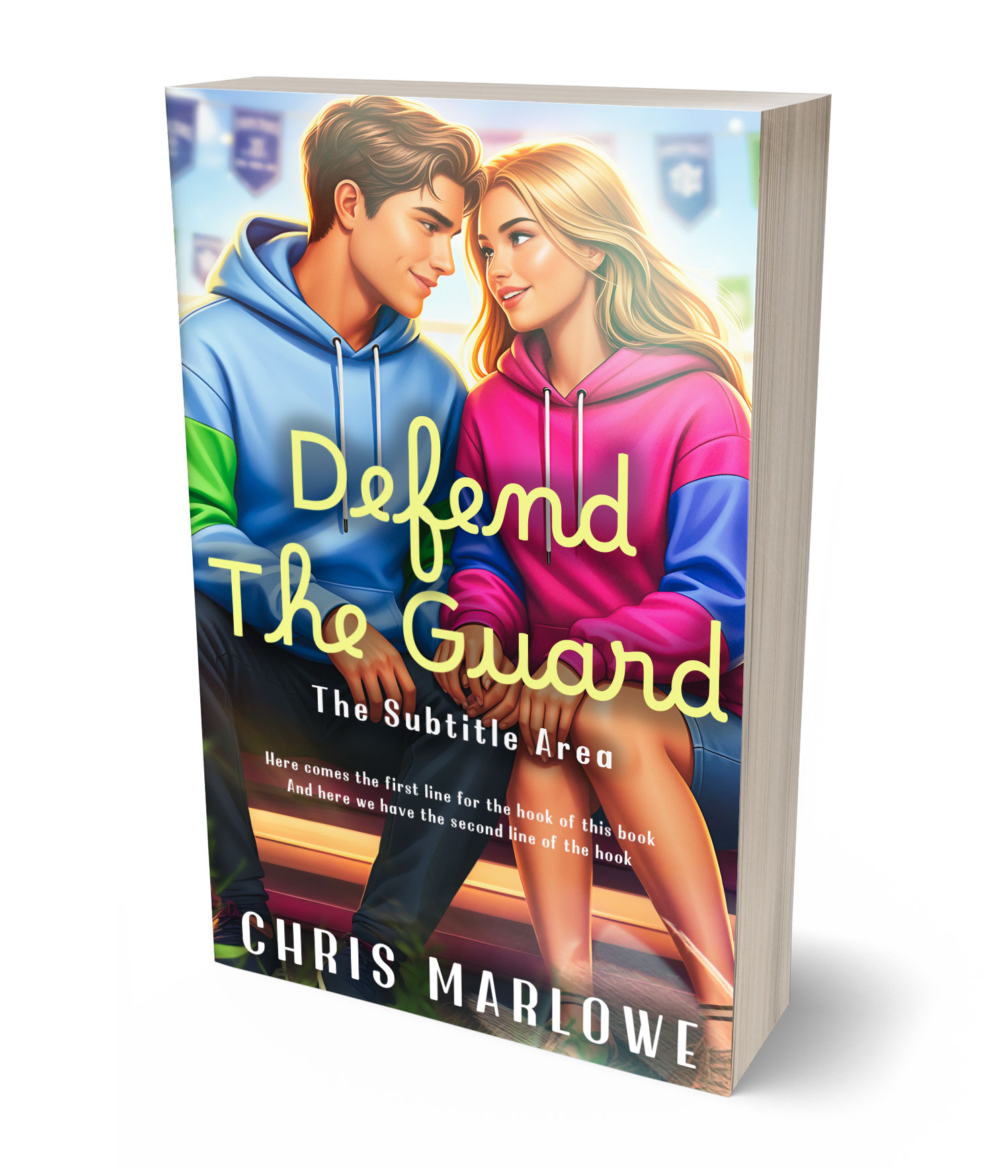 3D view of Premade Teen & Young Adult Book Cover - Cameo #18058 | BookCoverZone