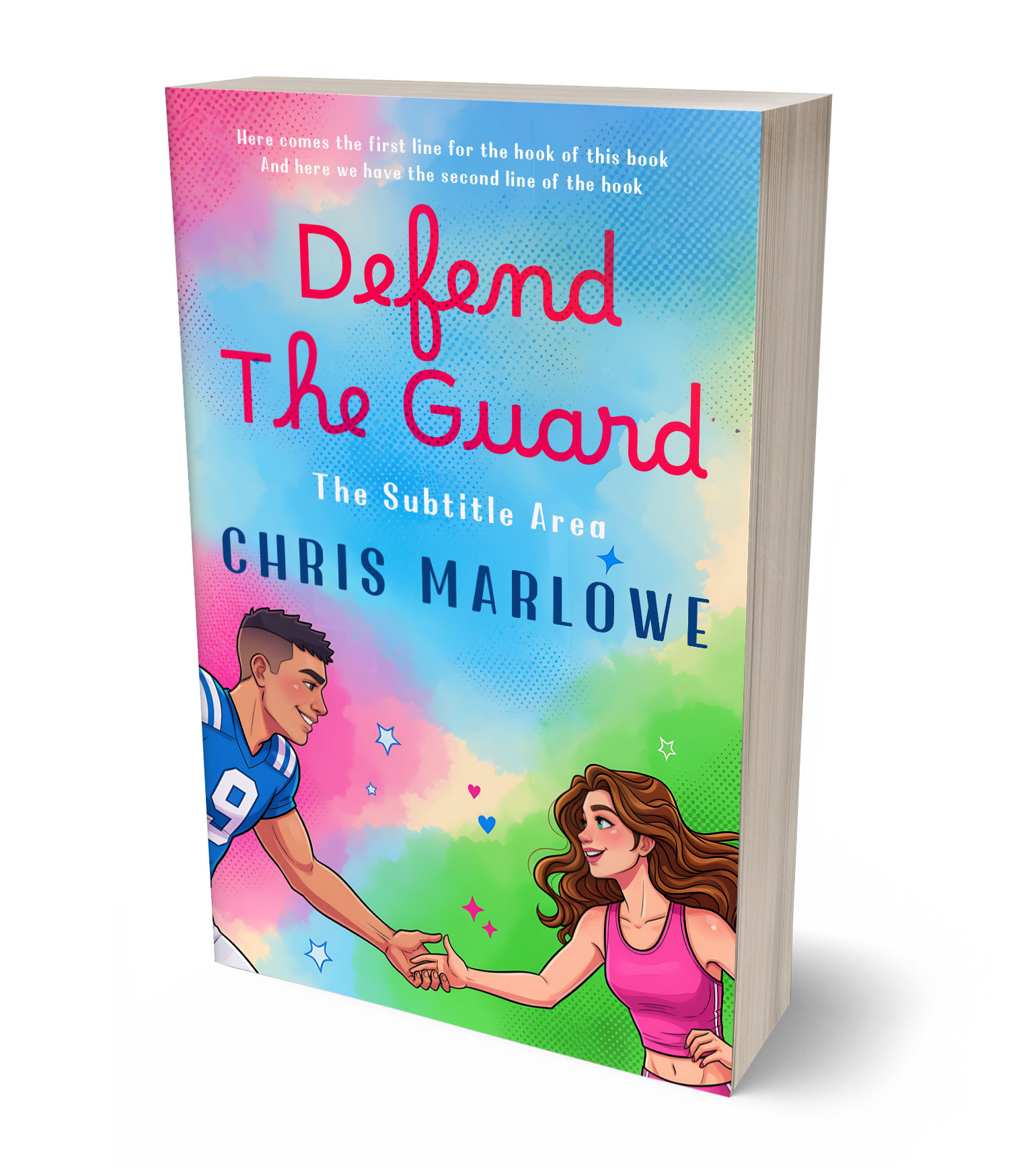 3D view of Premade Romance Book Cover - Ghost #18060 | BookCoverZone