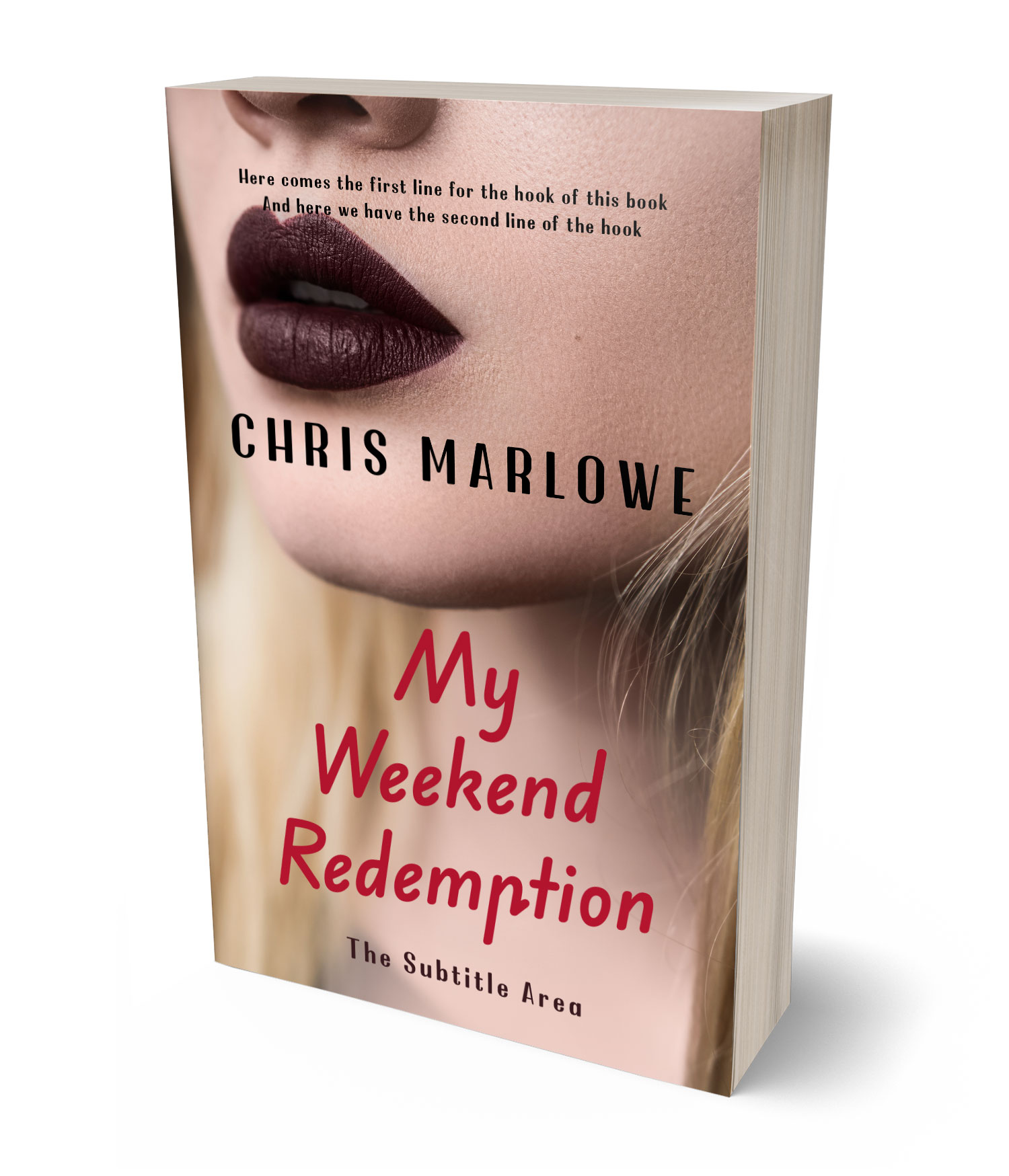 3D view of Premade Romance Book Cover - Eunry #18069 | BookCoverZone