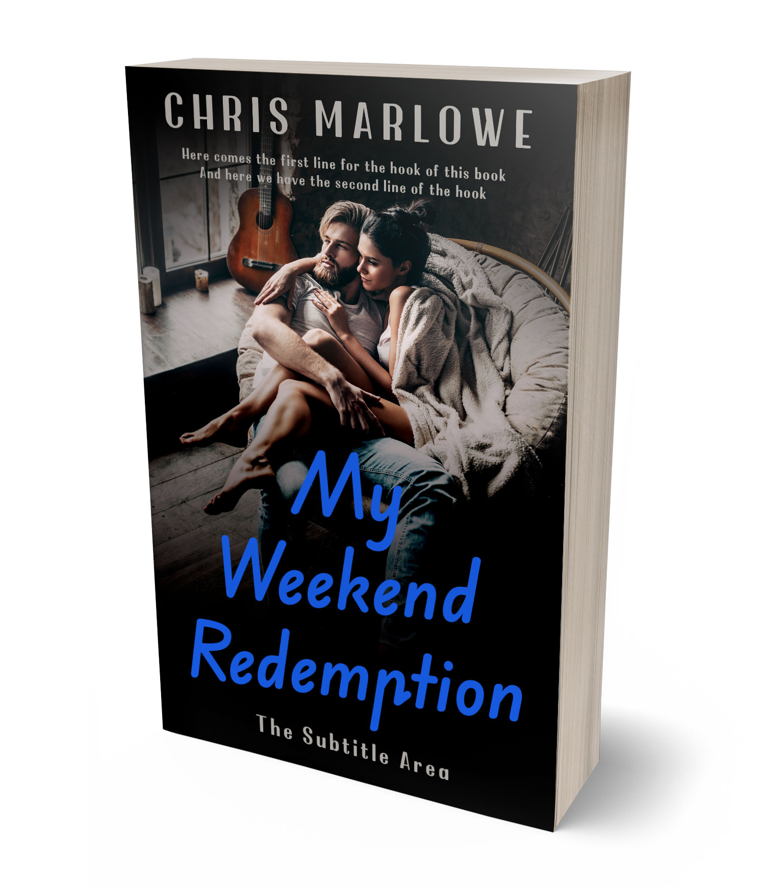 3D view of Premade Romance Book Cover - Zorba #18074 | BookCoverZone