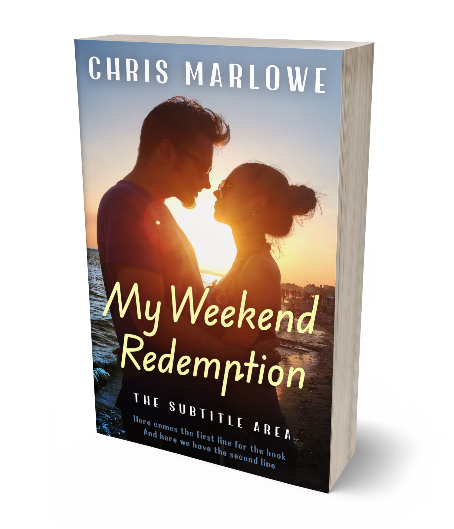 3D view of Premade Romance Book Cover - Cashmere #18087 | BookCoverZone
