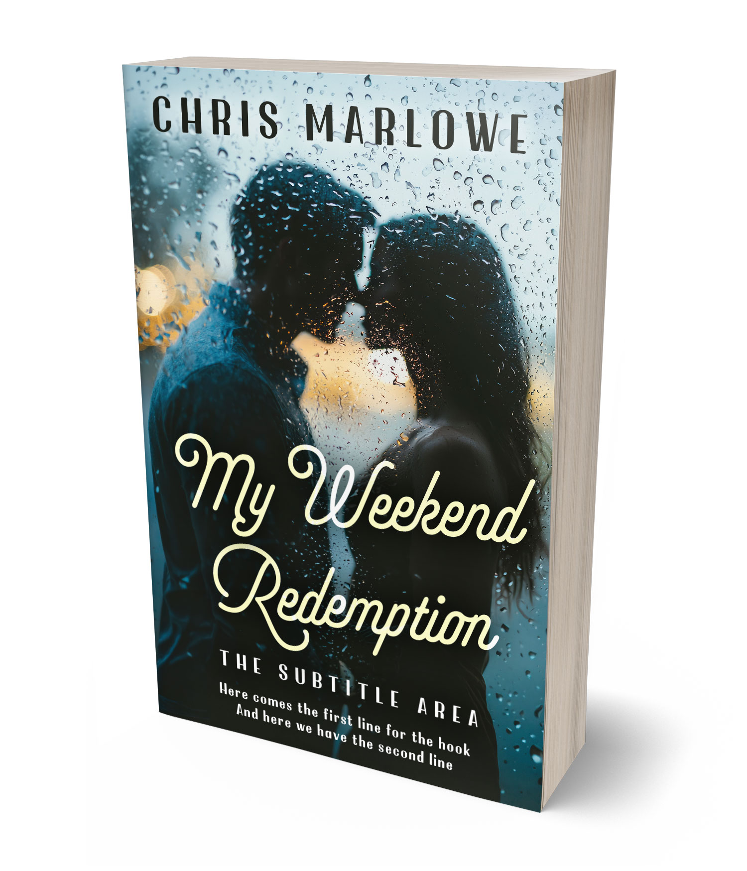 3D view of Premade Romance Book Cover - Tasman #18092 | BookCoverZone