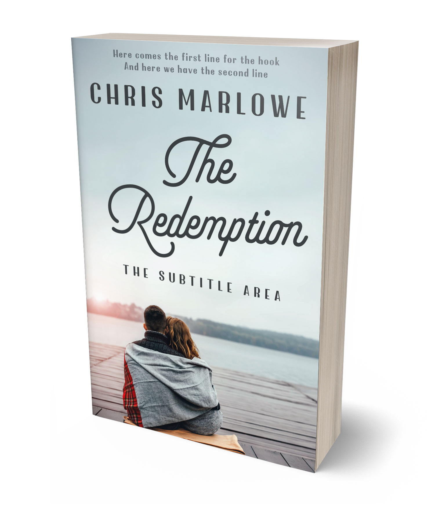 3D view of Premade Romance Book Cover - Iron #18097 | BookCoverZone