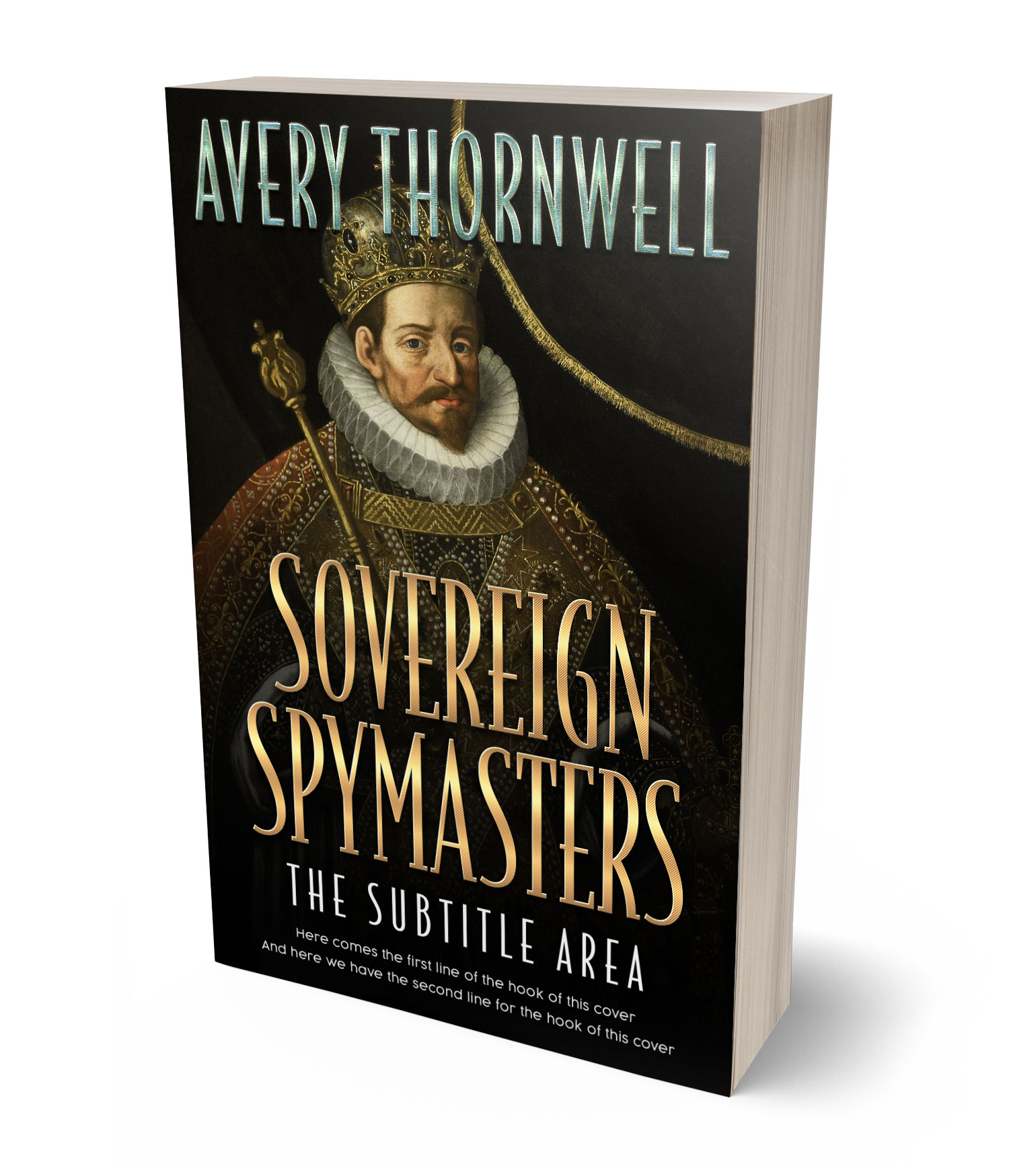 3D view of Premade Historical Book Cover - Sorrell Brown #18184 | BookCoverZone*