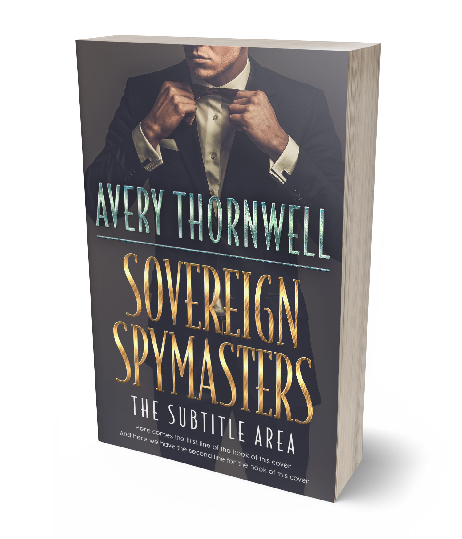 3D view of Premade Mystery & Thriller & Suspense Book Cover - Ship Gray #18186 | BookCoverZone*