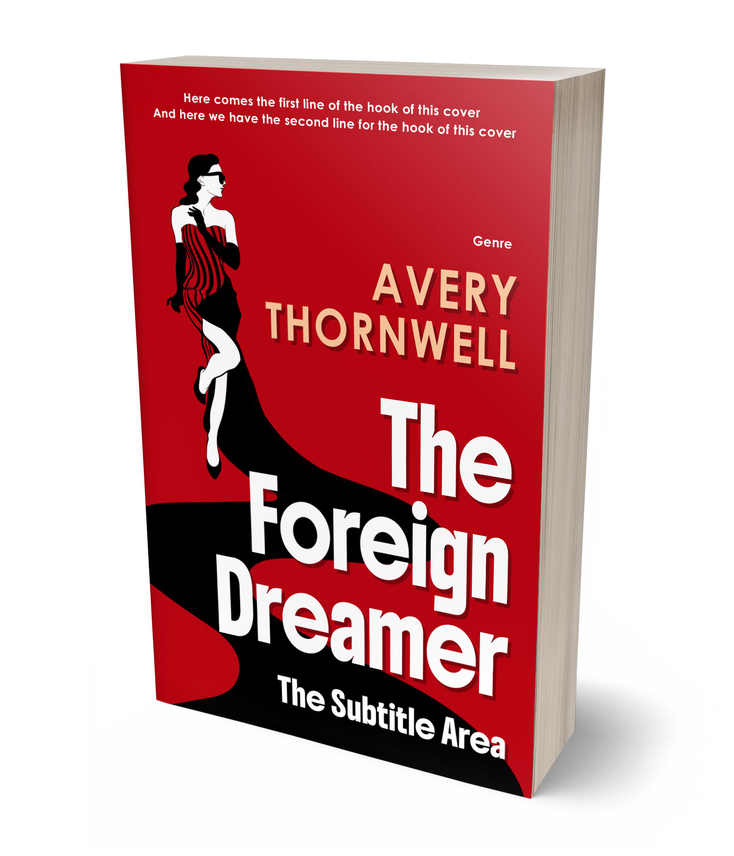 3D view of Premade Mystery & Thriller & Suspense Book Cover - Monza #18199 | BookCoverZone*