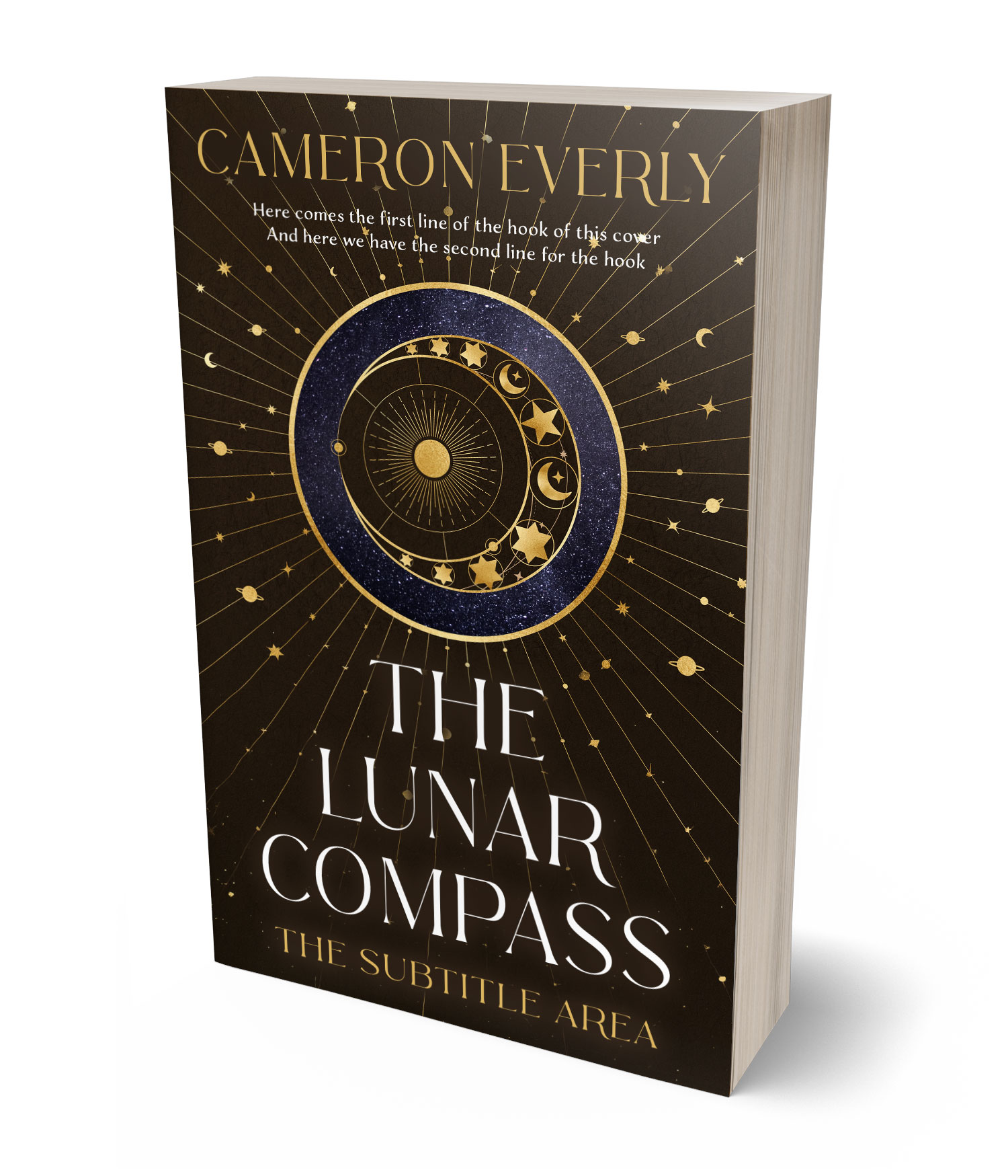3D view of Premade  Book Cover - Oil #18259 | BookCoverZone*
