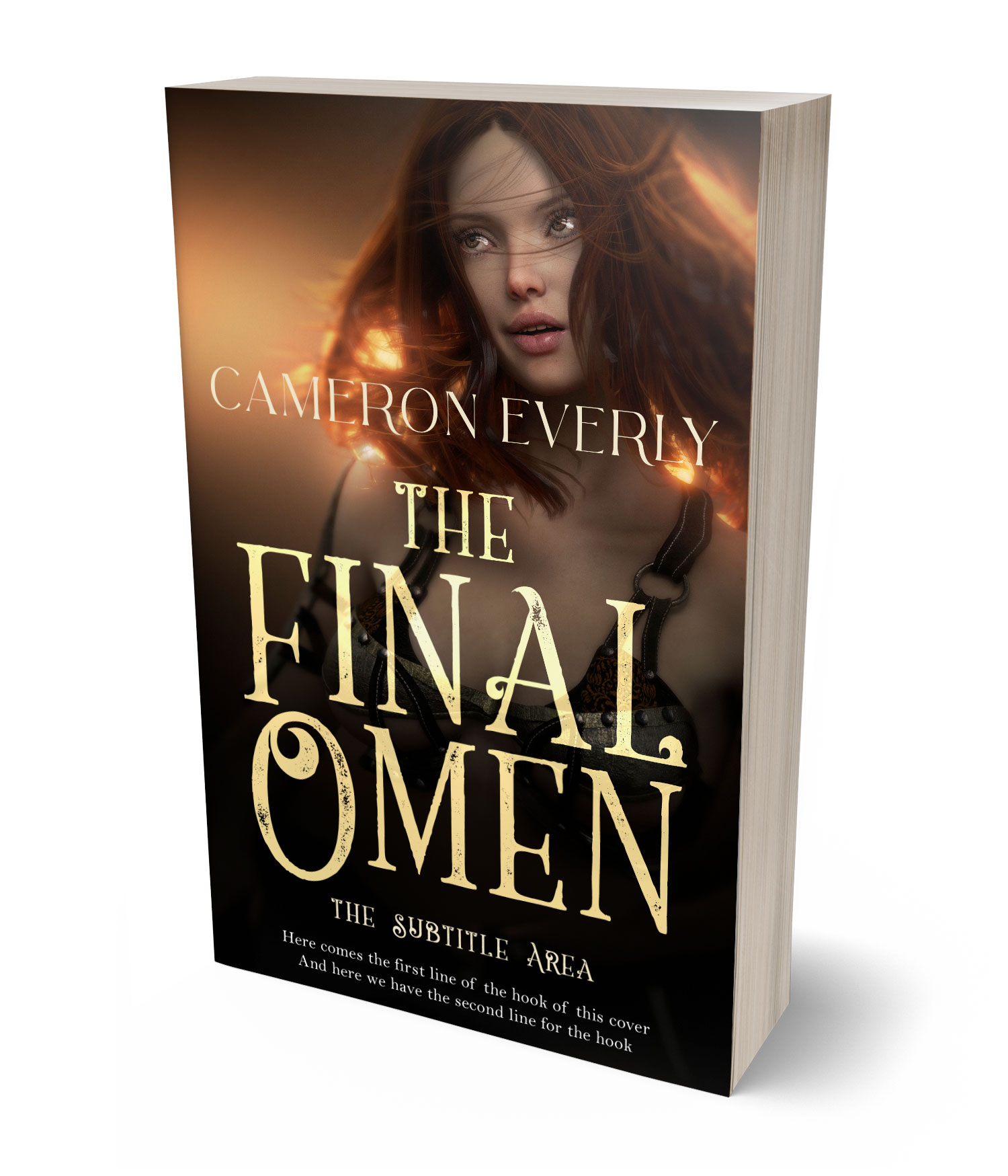 3D view of Premade Fantasy Book Cover - Tumbleweed #18283 | BookCoverZone*