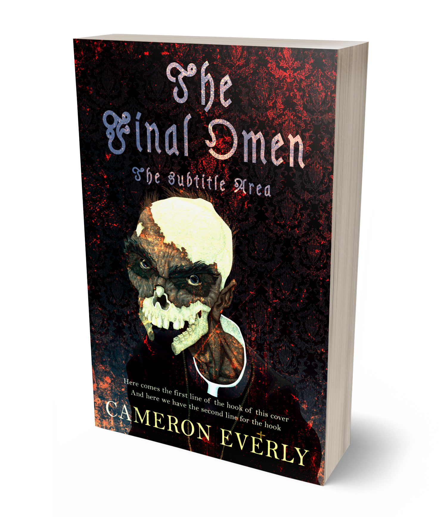 3D view of Premade Horror Book Cover - Cameo #18301 | BookCoverZone*