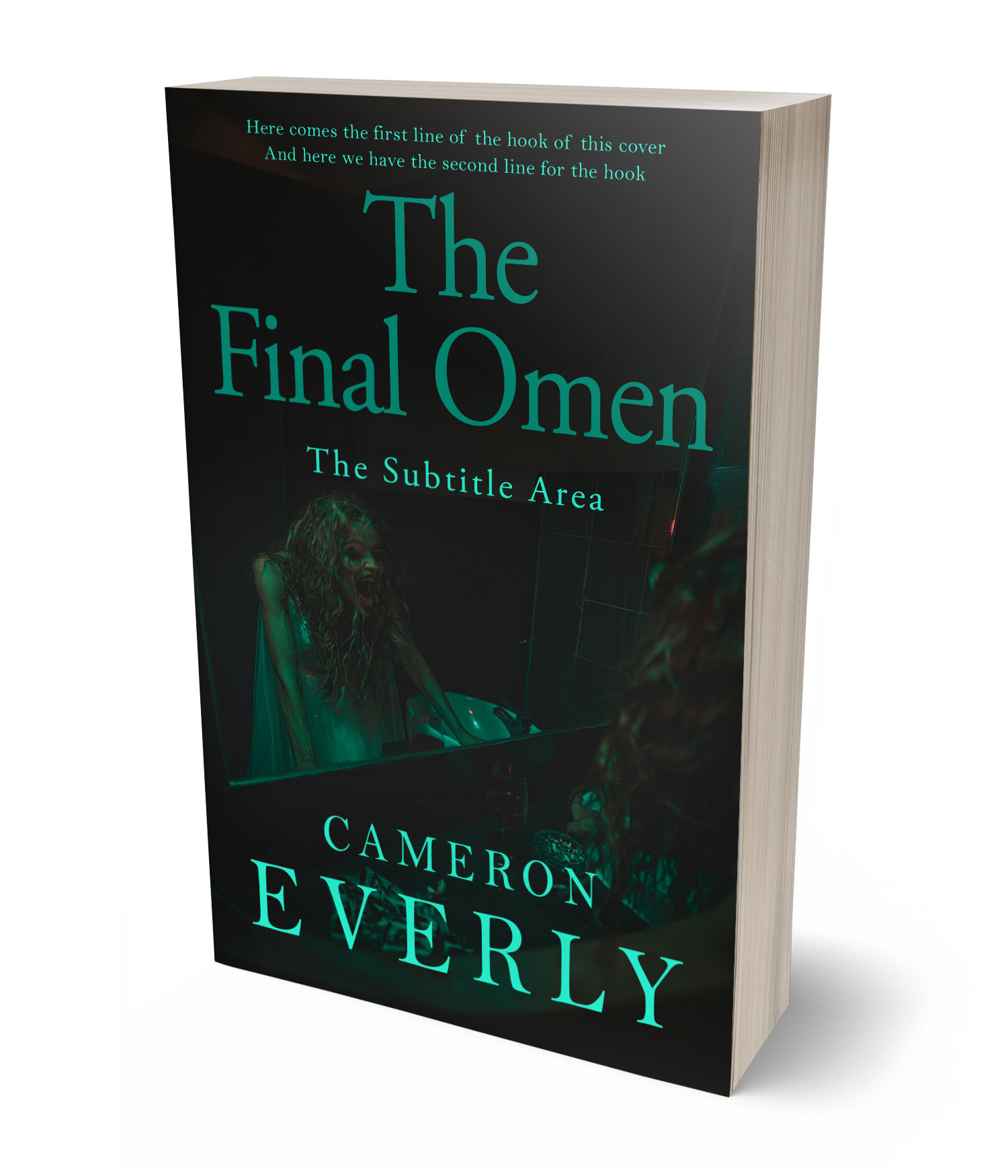 3D view of Premade Horror Book Cover - Heavy Metal #18303 | BookCoverZone*