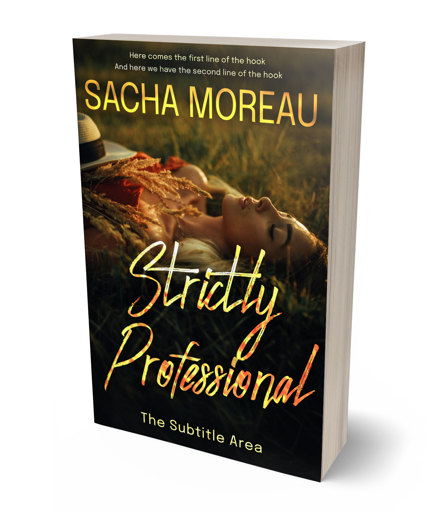 3D view of Premade Romance Book Cover - Di Serria #18351 | BookCoverZone