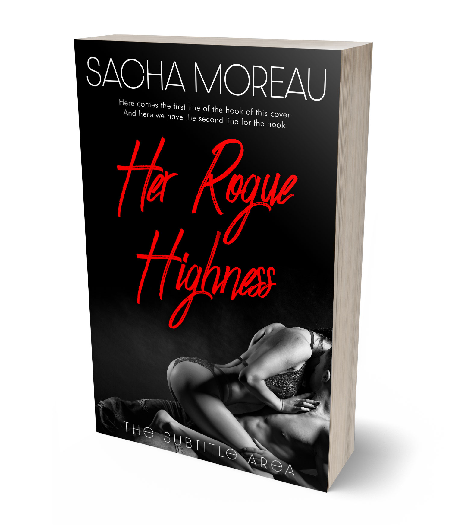 3D view of Premade Erotica Book Cover - Chestnut Rose #18385 | BookCoverZone