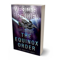 3D view of Premade Science Fiction Book Cover - Gray Suit