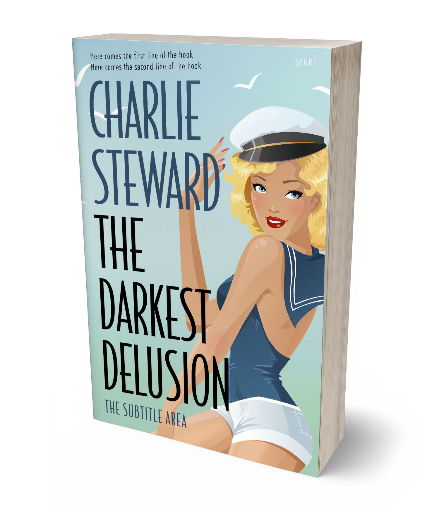 3D view of Premade Erotica Book Cover - Pumice #20878 | BookCoverZone