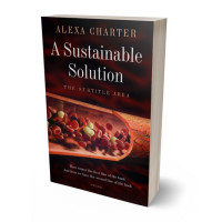 3D view of Premade Medical Book Cover - Antique Brass