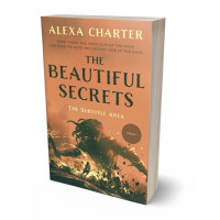 3D view of Premade Fantasy Book Cover - Antique Brass