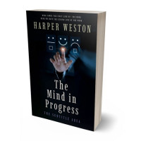 3D view of Premade Business Book Cover - Ebony