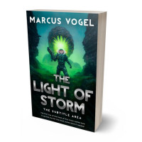 3D view of Premade Science Fiction Book Cover - Black Bean