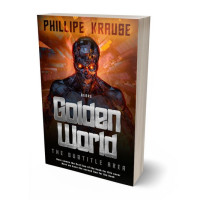 3D view of Antique Brass #25121 - Premade Science Fiction Book Cover