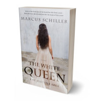 3D view of Premade Romance Book Cover - Silver