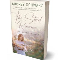 3D view of Premade Romance Book Cover - White Rock