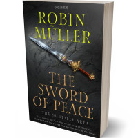 3D view of Premade Fantasy Book Cover - Shark