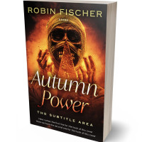 3D view of Premade Fantasy Book Cover - Red Damask