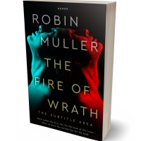 3D view of Premade Erotica Book Cover - Medium Carmine