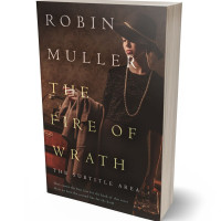 3D view of Premade Historical Book Cover - Cocoa Brown