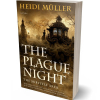 3D view of Premade Horror Book Cover - Brown Derby