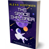 3D view of Violet #28554 - Premade Science & Nature Book Cover