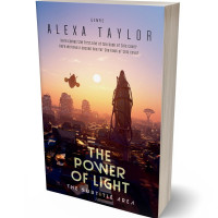 Tablet view of Clam Shell #29120 - Premade Science Fiction Book Cover