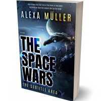 3D view of Ebony #29258 - Premade Science Fiction Book Cover