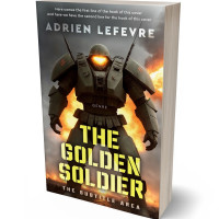 3D view of Premade Historical Book Cover - Taupe