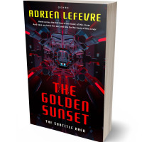 3D view of Premade Science Fiction Book Cover - Gondola