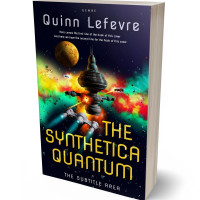 3D view of Premade Science Fiction Book Cover - Ebony