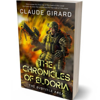 3D view of Premade Science Fiction Book Cover - Black Marlin