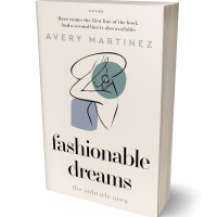 Tablet view of Dawn Pink #30237 - Premade Abstract Book Cover