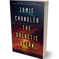 3D view of Premade Science Fiction Book Cover - Bleached Cedar