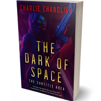 3D view of Premade Science Fiction Book Cover - Violet